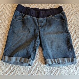 Great Expectations Denim Maternity Shorts